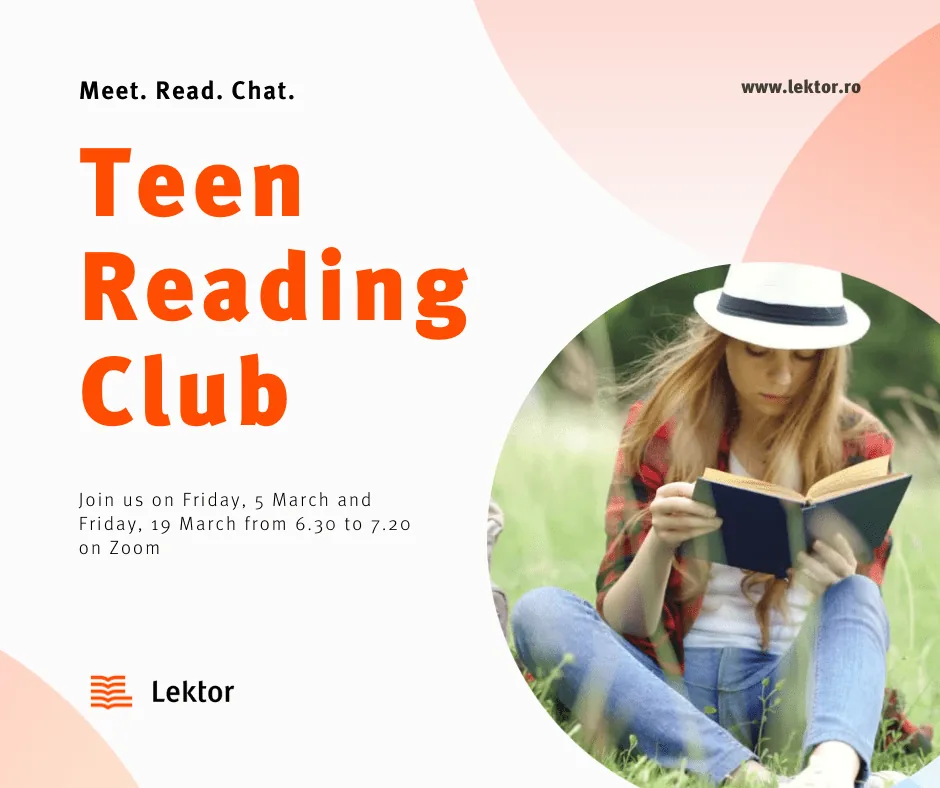 Club de lectură în limba engleză pentru adolescenți- martie 2021