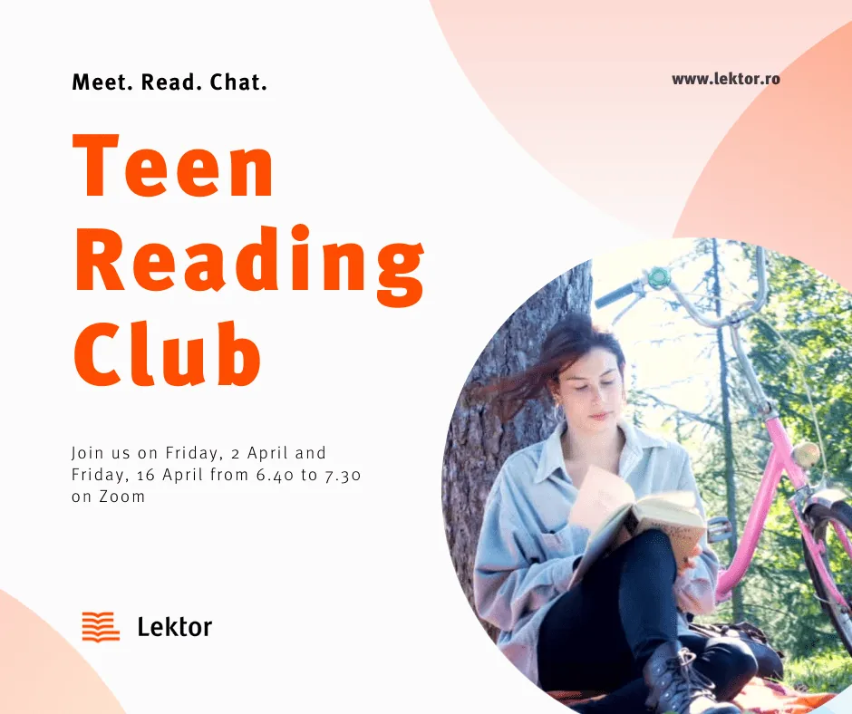 Club de lectură în limba engleză pentru adolescenți- aprilie 2021