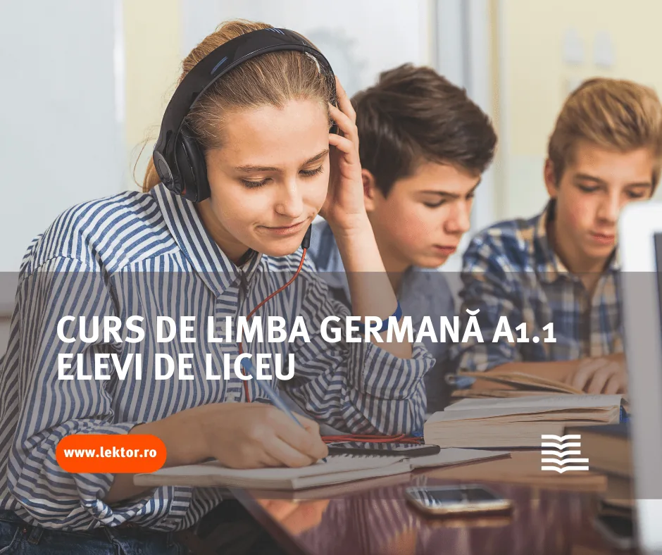 Start înscrieri curs limba germană elevi de liceu- Nivel începător