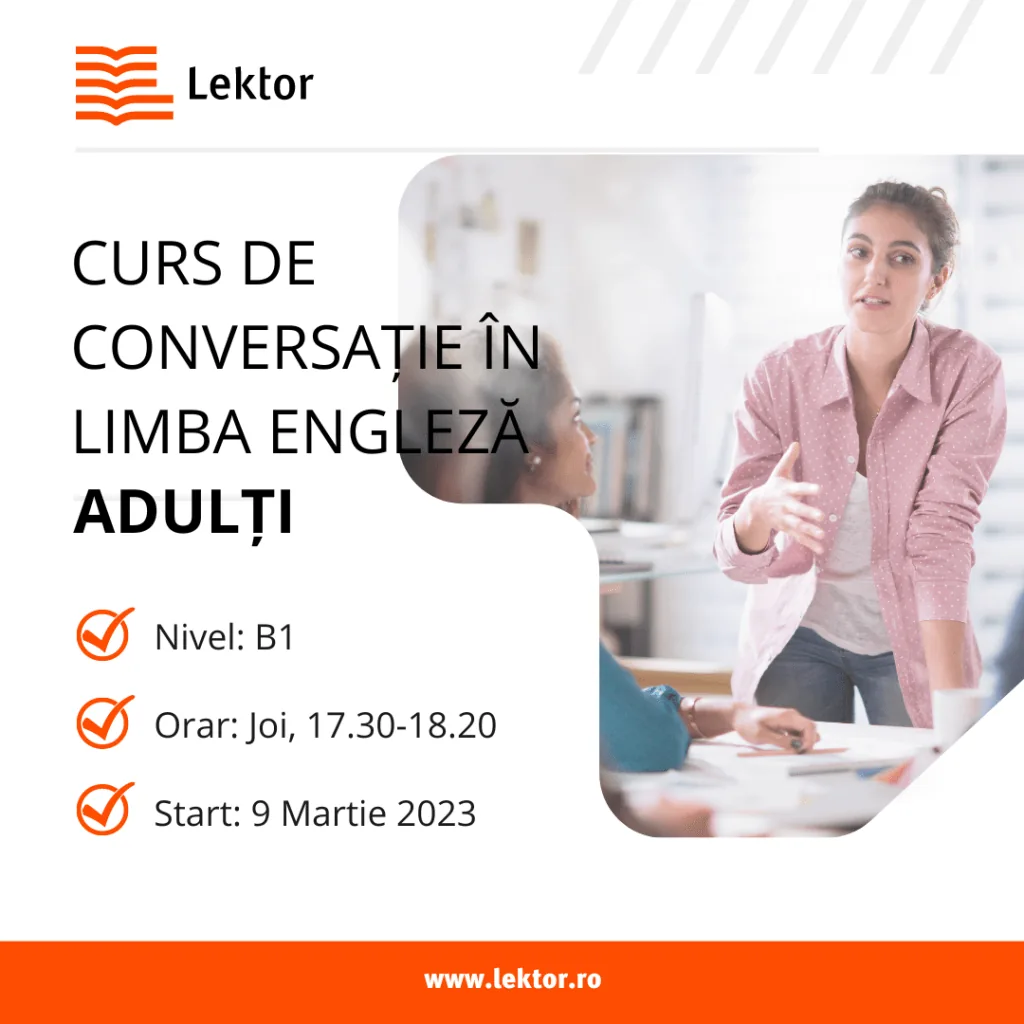 Curs de conversație în limba engleză nivel pre-intermediar