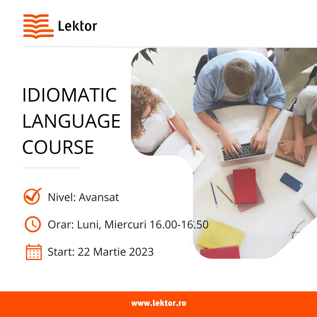 Start înscrieri: ENG C1 Idiomatic Language Course