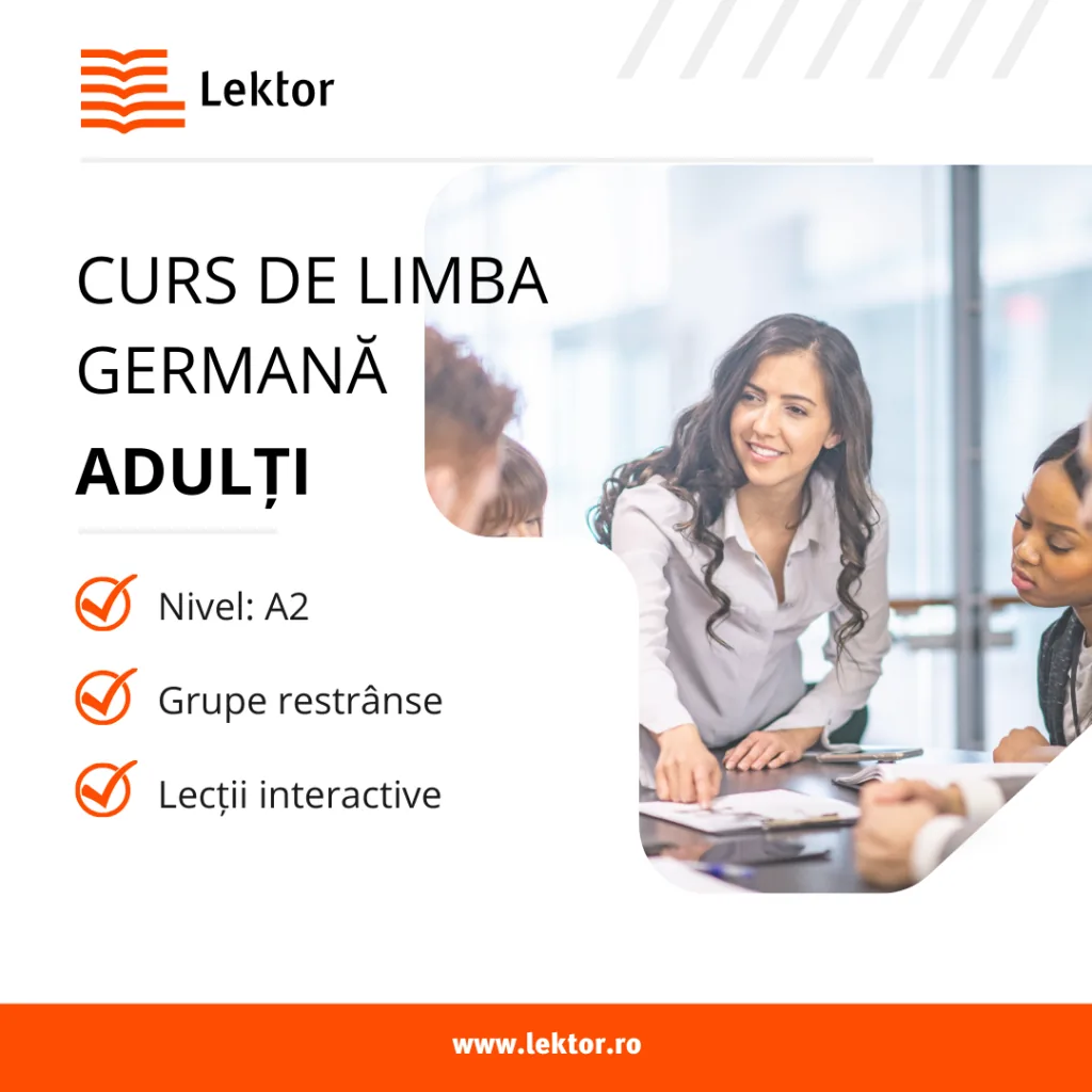 Start înscrieri curs limba germană nivel A2