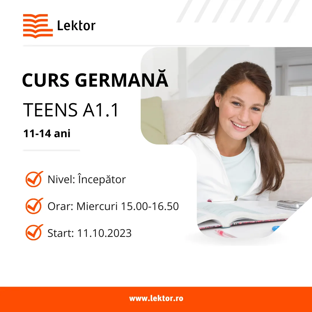 Cursuri limba germană adolescenți nivel A1