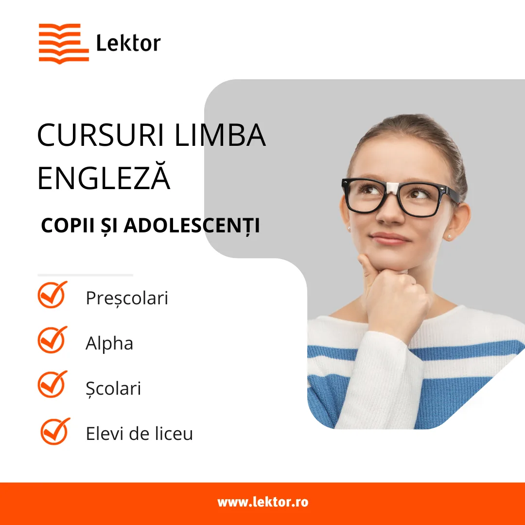Catalog cursuri limba engleză copii și adolescenți ianuarie 2024